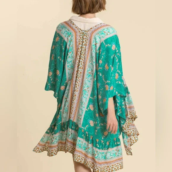 Umgee NWT Boutique Kimono Boho Art Deco Victorian Bohemian Hippy S M L - Picture 5 of 11
